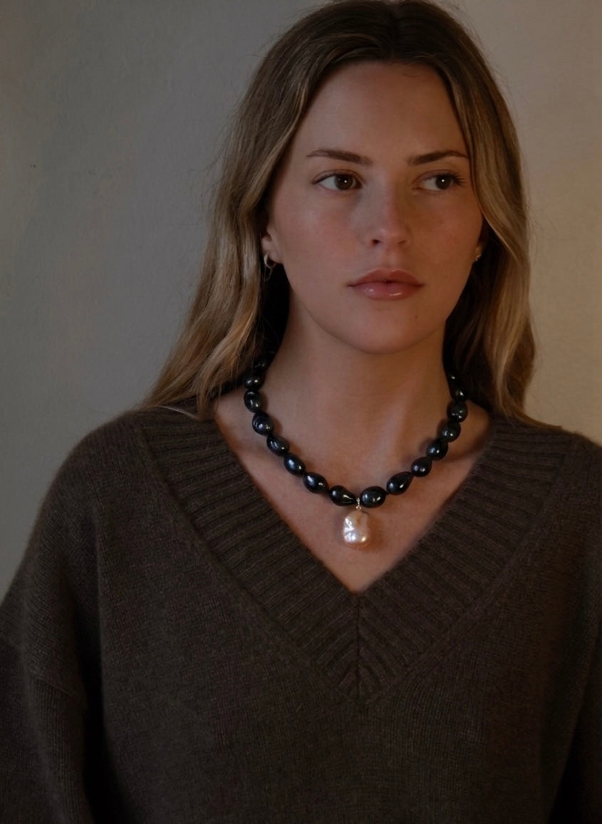 Baroque Pearl Drop Necklace