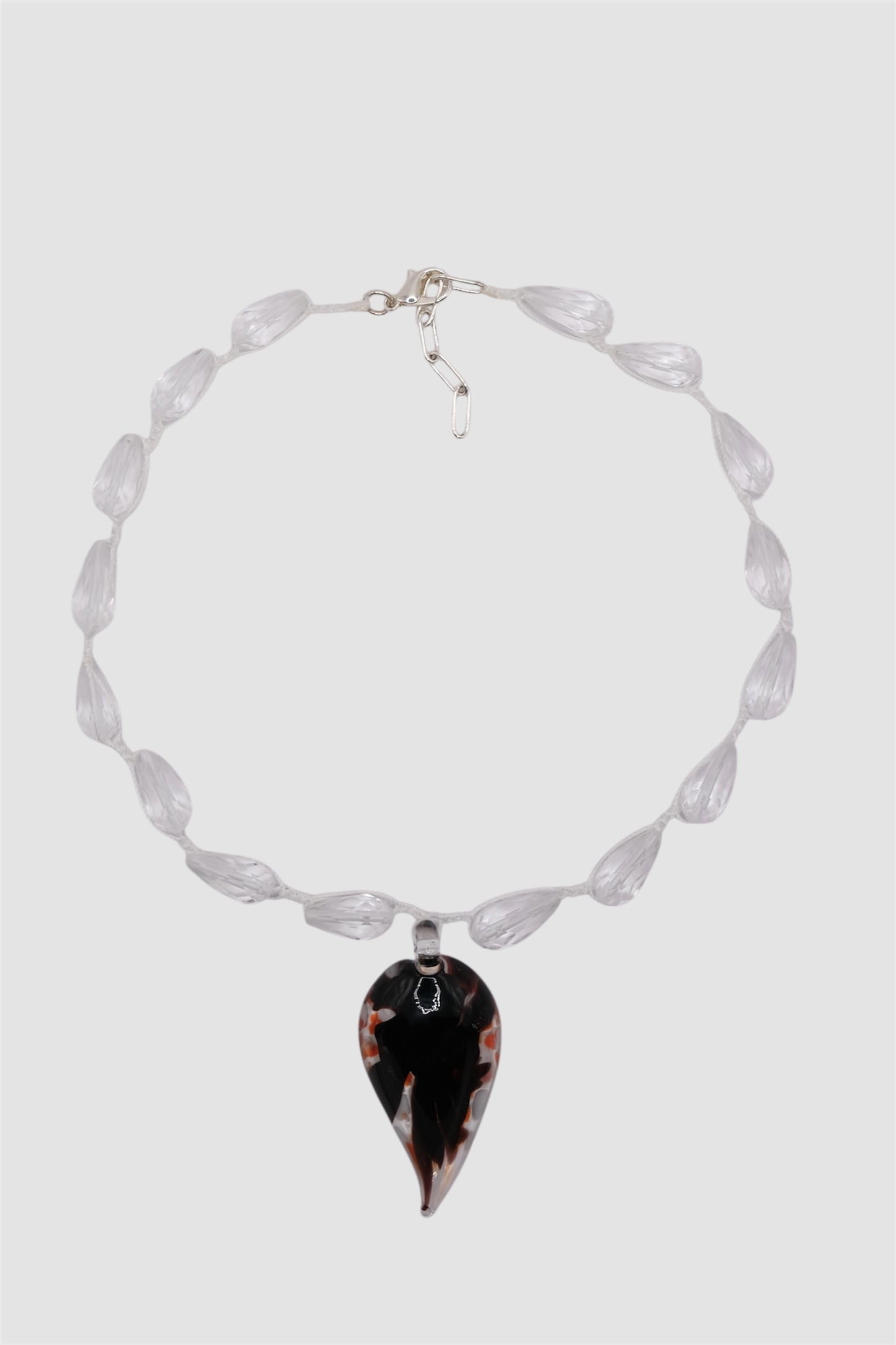 Clear Quartz Flower Glass Blown