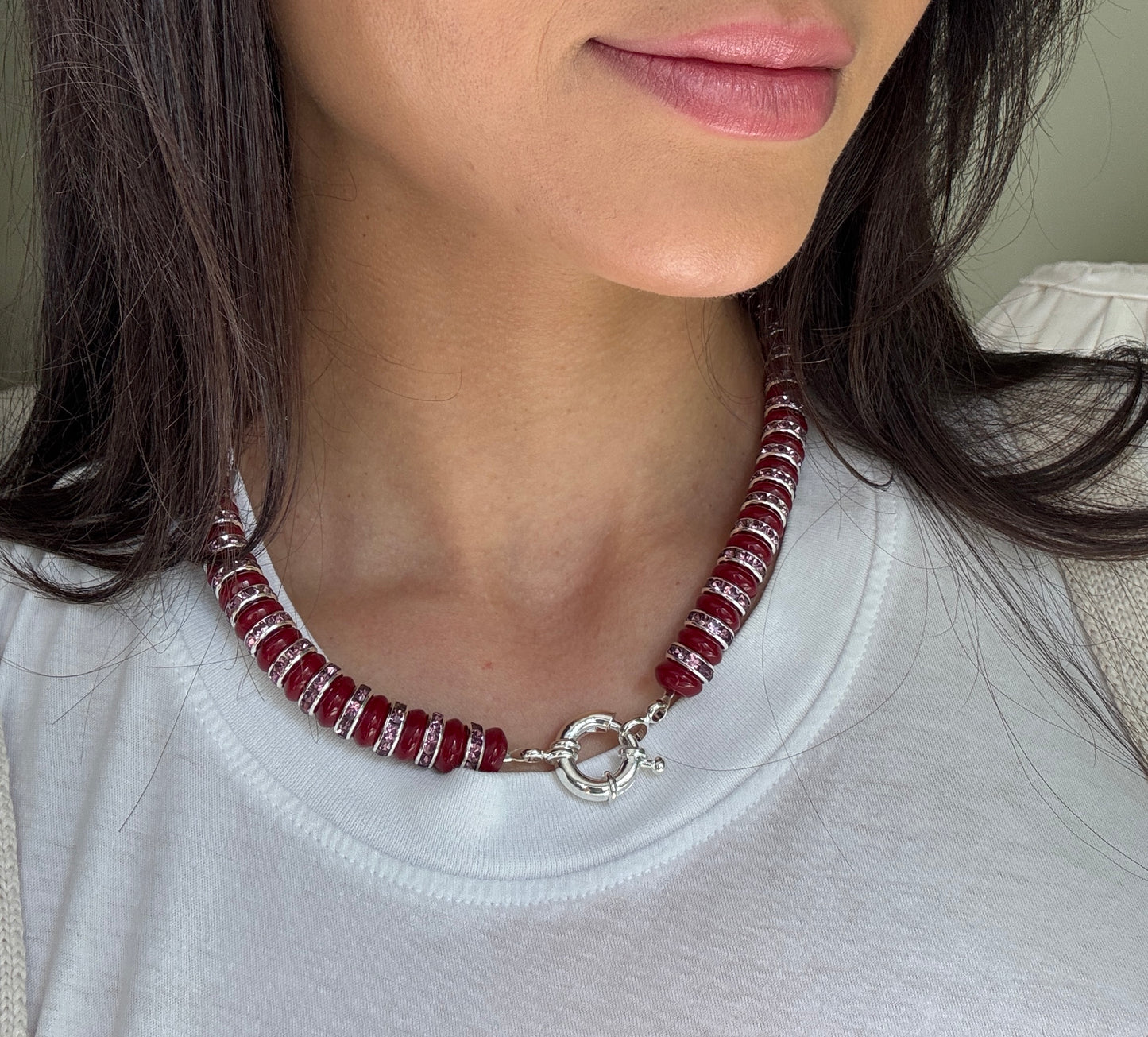 Sangria Bloom Necklace